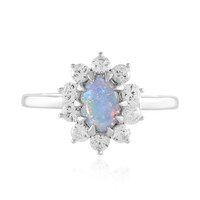 Anello in argento con Opale Australiano