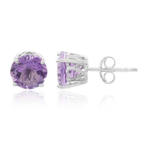 Pendientes en plata con Amatista