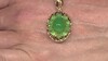 Zilveren hanger met een chrysopraas (Ornaments by de Melo)
