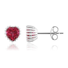 Orecchini in argento con Topazio Rosa
