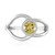 Bague en argent et Béryl jaune