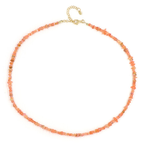 Collar en plata con Ópalo naranja de Etiopía