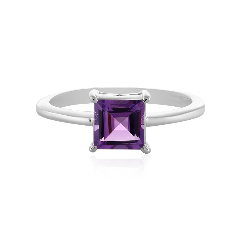 Bague Améthyste D'Uruguay En Argent 925 - Taille 60 (US 9), 9.50g, Neuve Sans Emballage