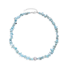 Collar en plata con Perla blanca Freshwater