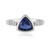 Anillo en plata con Cianita de Nepal