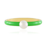 Anello in argento con Perla d'Acqua Dolce Bianca