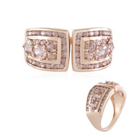 Anello in argento con Zircone Champagne (KM by Juwelo)