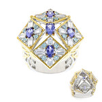 Tansanit-Silberring (Gems en Vogue)