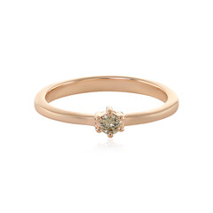 Zilveren ring met een I3 Bruine Diamant