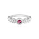Anello in argento con Tormalina Rosa