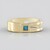 Anello in argento con Diamante Blu I3