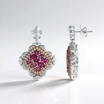 Orecchini in argento con Topazio Rosa (Dallas Prince Designs)