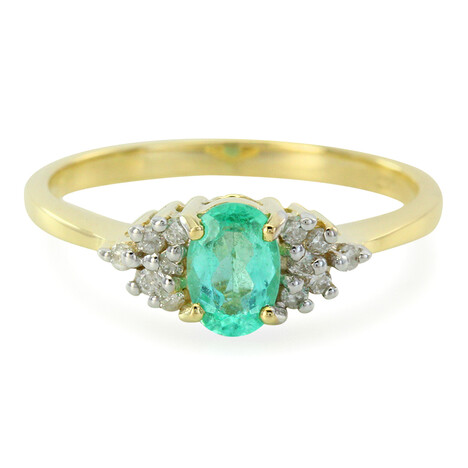 Anello in oro con Tormalina Paraíba Brasiliana