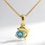 Collana in argento con Topazio Blu Cielo