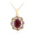 Ruby Silver Necklace