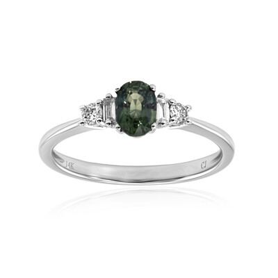 Bague en or et Saphir vert (CIRARI)