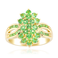 AAA-Kenianischer Tsavorit-Goldring