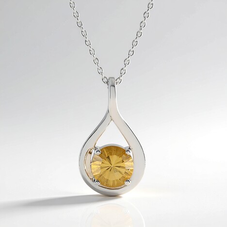 Collana in argento con Citrino