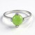 Anello in argento con Crisoprasio Imperiale