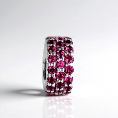 Ciondolo in argento con Rodolite