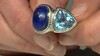 Zilveren ring met een lapis lazuli (MONOSONO COLLECTION)