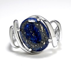 Anello in argento con Lapislazzuli