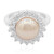 Anello in argento con Perla di Acqua Dolce (TPC)