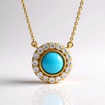 Collana in argento con Turchese Sleeping Beauty (Faszination Türkis)