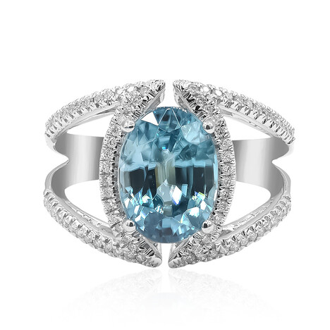 Gouden ring met een Ratanakiri zirkoon (CIRARI)