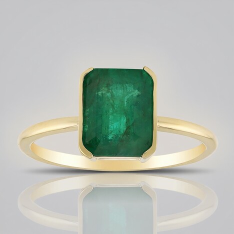 Bague en or et Emeraude de Sao Francisco