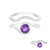 Marokkanischer Amethyst-Silberringe