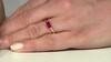 Zilveren ring met een Madagaskar Robijn
