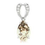 Ciondolo in argento con Magnesite