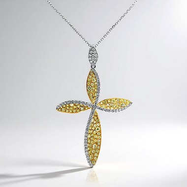 Collier en or et Diamant SI2 jaune (CIRARI)