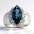 Bague en argent et Topaze bleu de Londres (de Melo Essence)