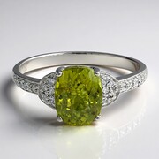Cuprian Tourmaline Silver Ring