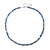 Zilveren halsketting met Royal Blue Hematieten