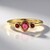 Bague en or et Spinelle rose