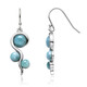 Boucles d'oreilles en argent et Larimar