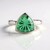 Anello in argento con Fluorite Verde