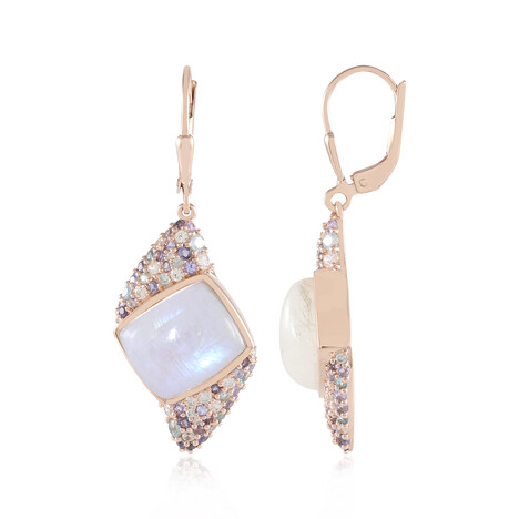 Blauer Mondstein-Silberohrringe (KM by Juwelo)