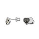 Boucles d'oreilles en argent et Ambre vert de Baltique (dagen)