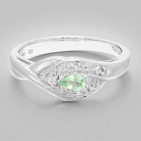 Bague en argent et Tourmaline Paraïba