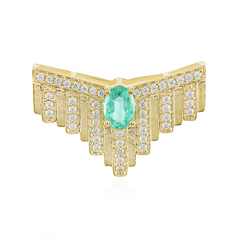 Kolumbianischer Smaragd-Silberanhänger