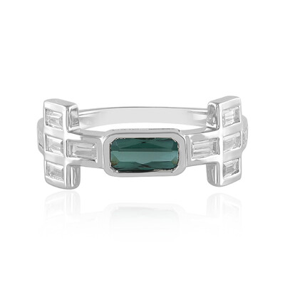 Anello in argento con Indicolite (Adela Silber)