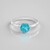 Anello in argento con Topazio Paraiba