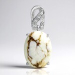 Ciondolo in argento con Magnesite