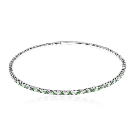 Bracelet en or et Tsavorite du Kenya AAA  (CIRARI)