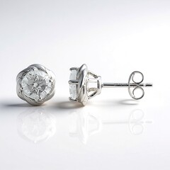 Orecchini in argento con Topazio Bianco