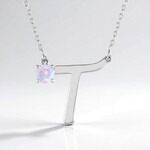 Collana in argento con Pietra di Luna Arcobaleno